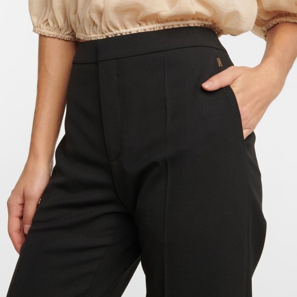 Chloe Pants - NEW Chloé High-rise Wool-blend Pants in Black size 8